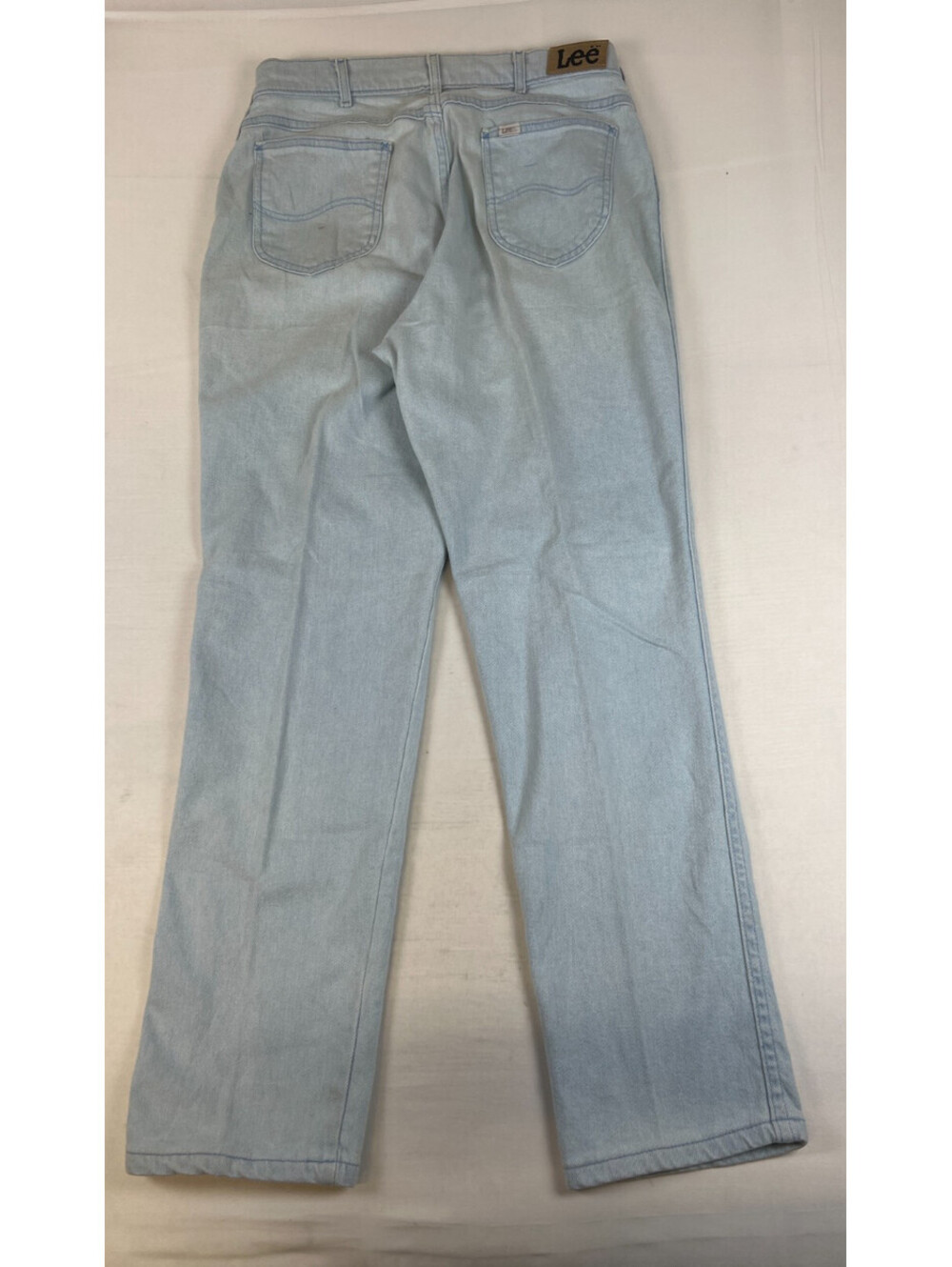 Vintage Lee Made in USA Women Size 18W/32 Light Wash Denim Jeans - Picture 2 of 10